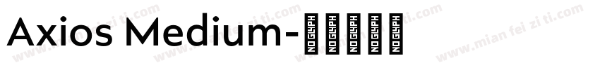 Axios Medium字体转换